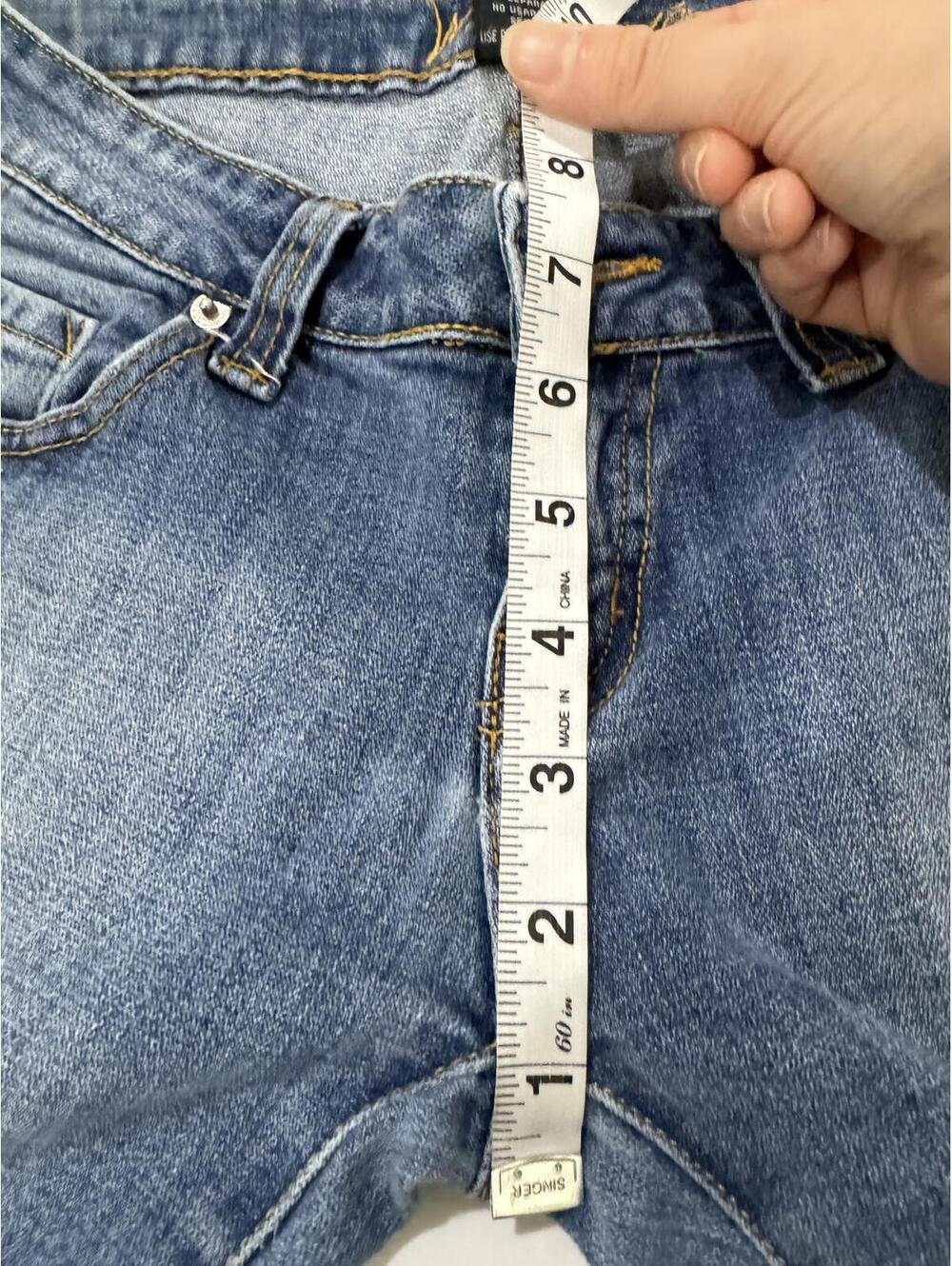 {SOLD} Vintage Wet Seal Y2K Low Rise Flared Bootcut Jeans Size 7 Medium Denim - Picture 6 of 9